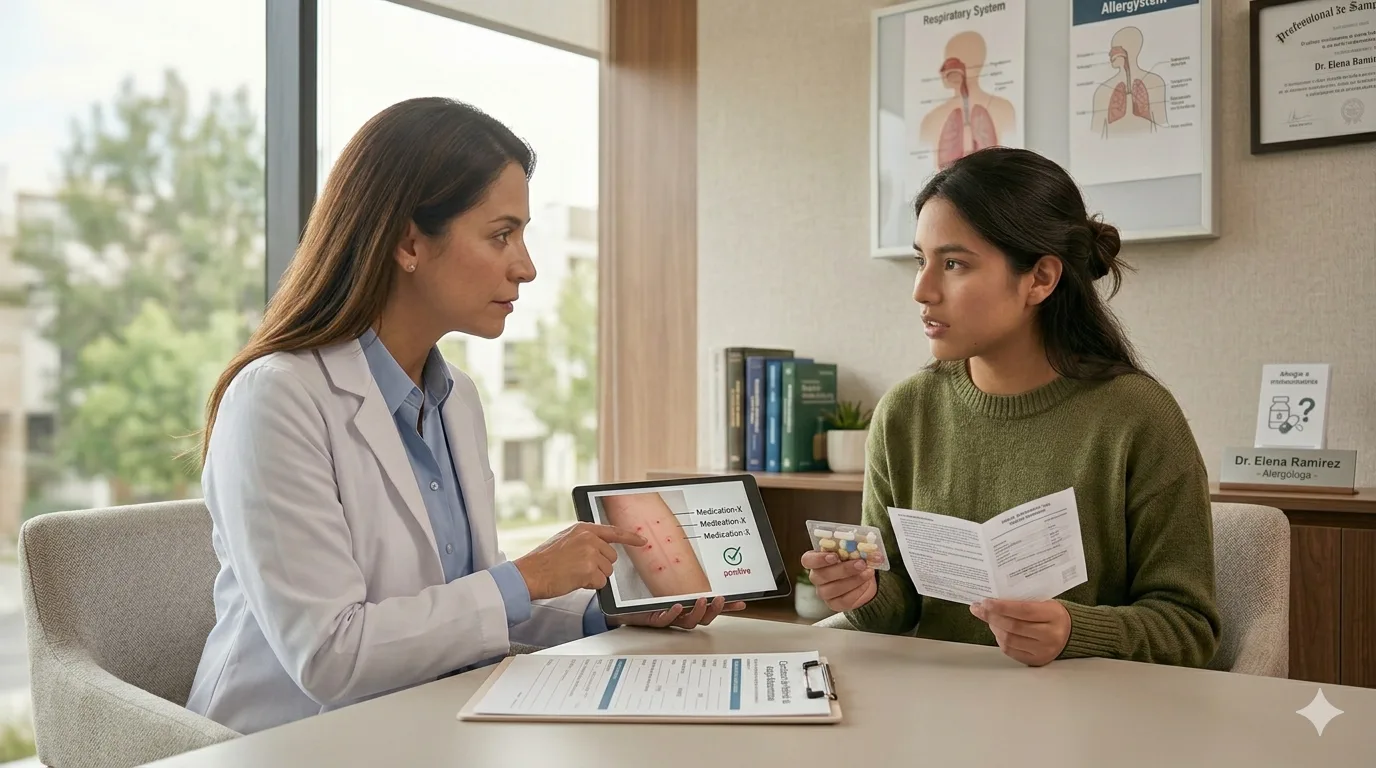 ¿Qué médico trata alergia a medicamentos?
